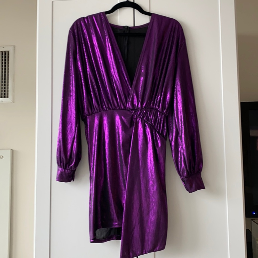 Purple mini dress